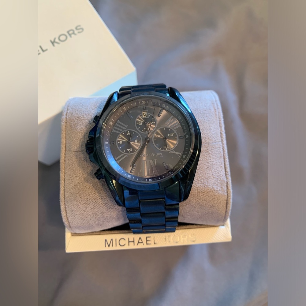 Michael Kors Blue Bradshaw Chronograph Watch